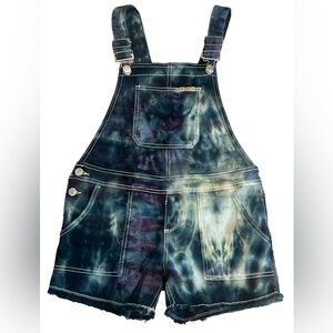 Hand dyed youth jean over shorts